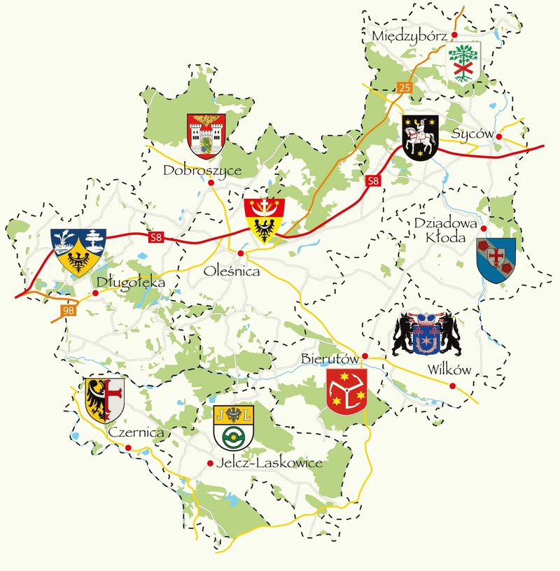 Mapa Lokalna Grupa Działania Dobra Widawa Mapa Lokalna Grupa Działania Dobra Widawa