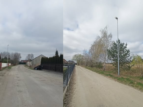 Ulice Jeszkowic i Czernicy z nowym oświetleniem
