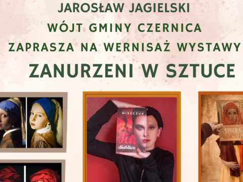 Zanurzeni w sztuce – zaproszenie na wernisaż prac uczniów ze szkoły w Ratowicach