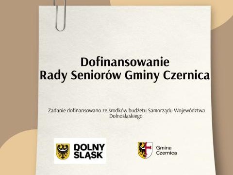 Wsparcie Seniorów celem poprawy funkcjonowania Rady Seniorów Gminy Czernica
