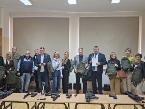 Uroczyste otwarcie wirtualnej strzelnicy w Kamieńcu Wrocławskim